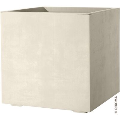 Deroma Pflanztopf Quadro Millennium Kunststoff 39 cm perlweiß mit Ablauflöchern Deroma Pflanztopf Quadro Millennium Kunststoff 39 cm perlweiß mit Ablauflöchern