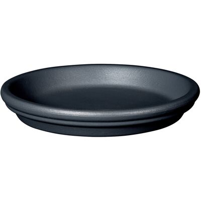 DEROMA Bigband Untersetzer Ø 23 cm Terrakotta antrhazit DEROMA Bigband Untersetzer Ø 23 cm Terrakotta antrhazit