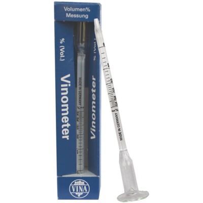 Vina Vinometer 0 - 25 % zur Messung des Alkoholgehaltes Vina Vinometer 0 - 25 % zur Messung des Alkoholgehaltes