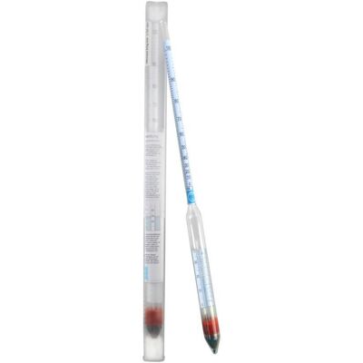 Vina Alkoholmeter mit Thermometer 30 cm 0 - 100 % Vina Alkoholmeter mit Thermometer 30 cm 0 - 100 %