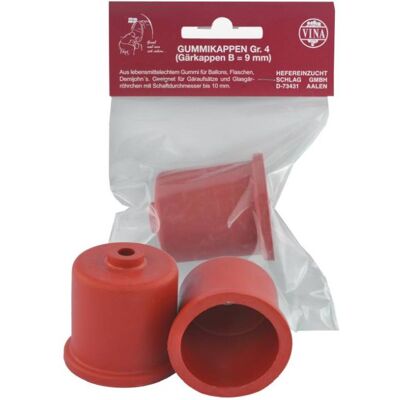 Vina Gärkappe Ø 44 mm lebensmittelechtes Gummi Vina Gärkappe Ø 44 mm lebensmittelechtes Gummi