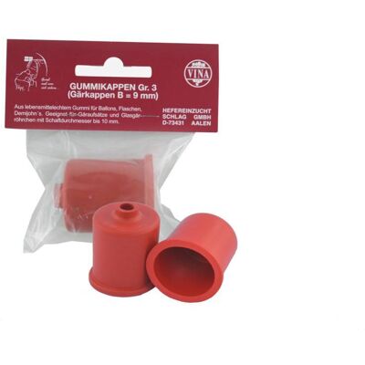 Vina Gärkappe Ø 36 mm lebensmittelechtes Gummi Vina Gärkappe Ø 36 mm lebensmittelechtes Gummi
