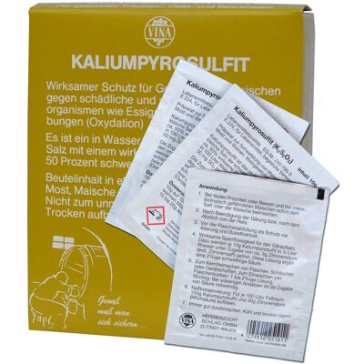 Vina Schwefelung mit Kaliumpyrosulfit 10 x 10 g Vina Schwefelung mit Kaliumpyrosulfit 10 x 10 g
