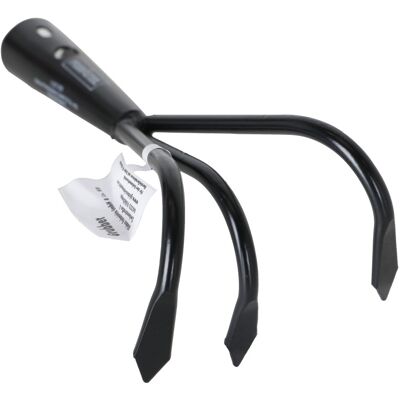 Primaster Handgartengrubber 3 Zinken Stahl 9 cm Arbeitsbreite schwarz Primaster Handgartengrubber 3 Zinken Stahl 9 cm Arbeitsbreite schwarz