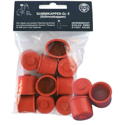 Vina - Süßmostkappen Gr.2 - Rot - Ø28mm Caps Vina - Süßmostkappen Gr.2 - Rot - Ø28mm Caps