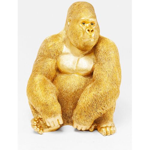 Kare Design Dekofigur GORILLA goldfarbig