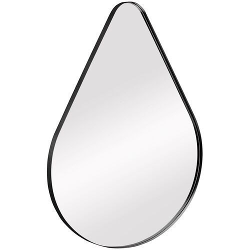 Wandspiegel BRITTA 100 x 80 cm schwarz/Spiegelglas