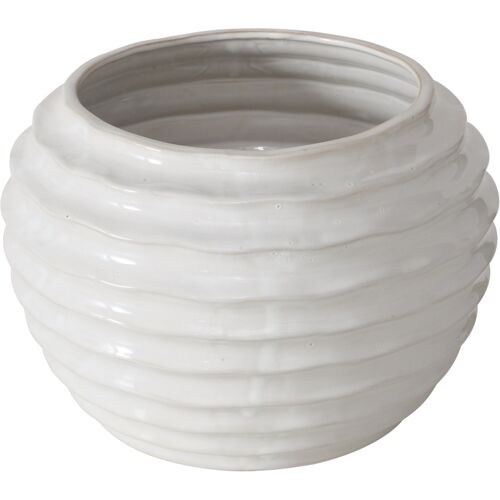 Vase NANNY Porzellan Ø 25 cm Weiß