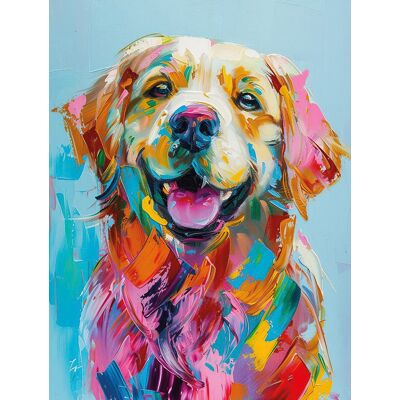 BÖNNINGHOFF Kunstdruck auf Keilrahmen HUND GEMÄLDE 46x61cm BÖNNINGHOFF Kunstdruck auf Keilrahmen HUND GEMÄLDE 46x61cm