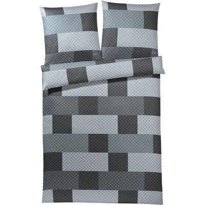 JOOP! Satin-Bettwäsche CHESSBOARD 135 x 200 cm grau JOOP! Satin-Bettwäsche CHESSBOARD 135 x 200 cm grau