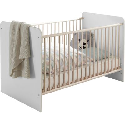 Babybett PRIZZI weiß/ braun Babybett PRIZZI weiß/ braun