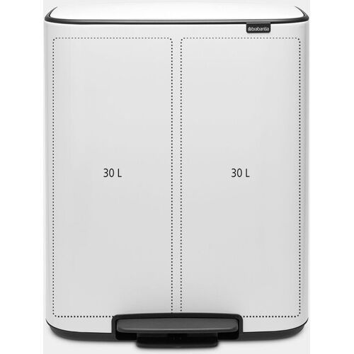 brabantia Treteimer BO 2 x 30 Liter white