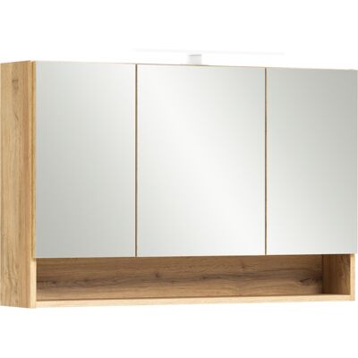 Bad-Spiegelschrank ANTWERPEN braun 100cm Bad-Spiegelschrank ANTWERPEN braun 100cm