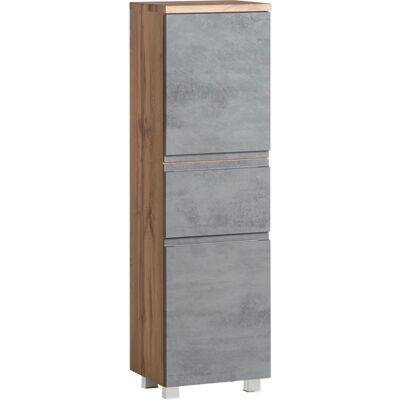 Bad-Midischrank GENT hellgrau/braun 40cm Bad-Midischrank GENT hellgrau/braun 40cm