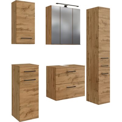 Badkombination LIMBURG braun 120 cm 5-teilig Badkombination LIMBURG braun 120 cm 5-teilig