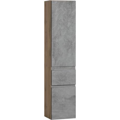 Bad-Hochschrank GENT hellgrau/braun Bad-Hochschrank GENT hellgrau/braun