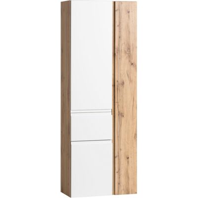 Bad-Seitenschrank GENT weiß/braun 65cm Bad-Seitenschrank GENT weiß/braun 65cm