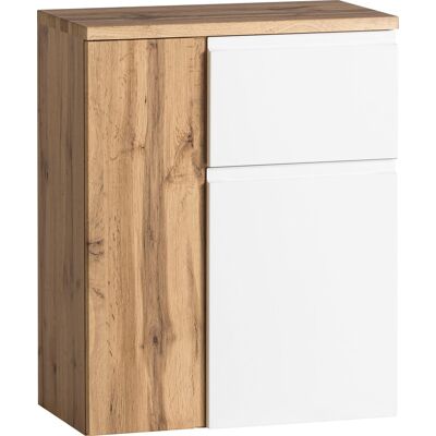 Bad-Unterschrank GENT weiß/braun 65cm Bad-Unterschrank GENT weiß/braun 65cm