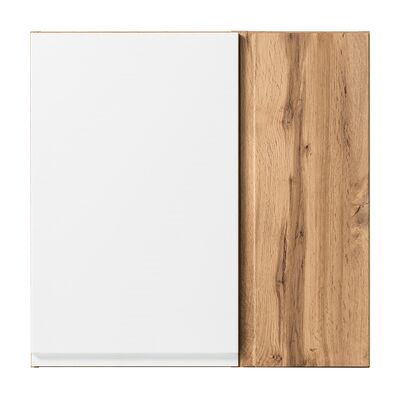 Bad-Hängeschrank GENT weiß/braun 64cm Bad-Hängeschrank GENT weiß/braun 64cm