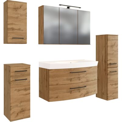 Badkombination LIMBURG braun 130 cm 5-teilig Badkombination LIMBURG braun 130 cm 5-teilig