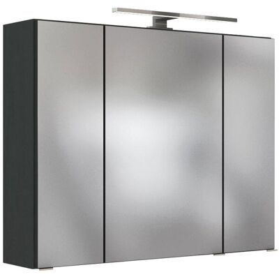 Spiegelschrank BAABE 80 x 66 cm Graphit matt Spiegelschrank BAABE 80 x 66 cm Graphit matt