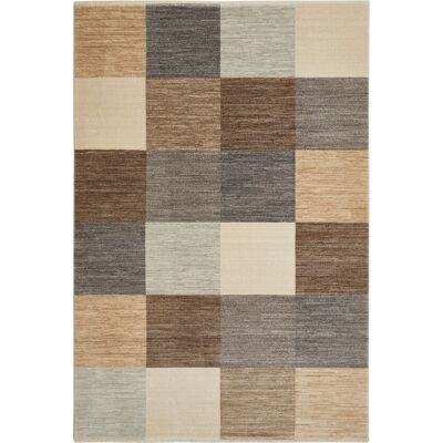 Webteppich ROCCO 200 x 310 cm Synthetikfaser Taupe/Grau Webteppich ROCCO 200 x 310 cm Synthetikfaser Taupe/Grau