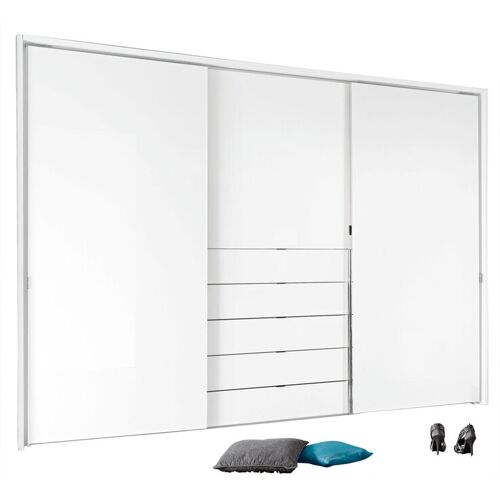 STAUD Kleiderschrank VISIO 249 x 222 x 68 cm in Weiß