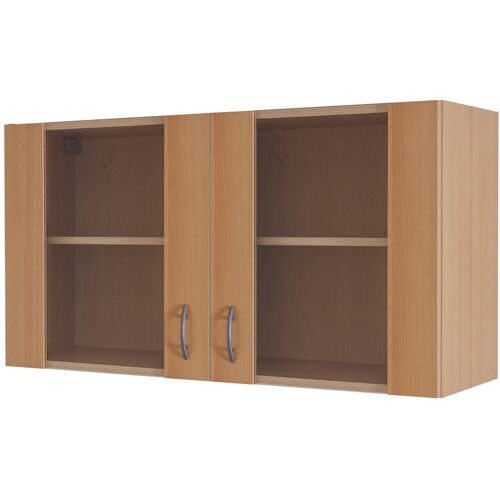Küchen Glas-Hängeschrank NANO Buche