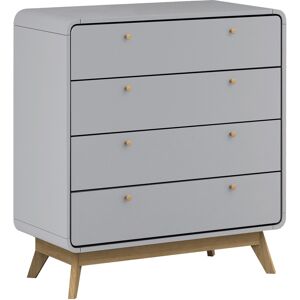 Kommode CASSIE 80 x 39 x 88 cm Grau/Braun Kommode CASSIE 80 x 39 x 88 cm Grau/Braun