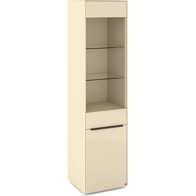 set one by Musterring Vitrine RENO 185 x 48 x 42 cm kaschmir matt/Kaschmir Lack Dekor set one by Musterring Vitrine RENO 185 x 48 x 42 cm kaschmir matt/Kaschmir Lack Dekor