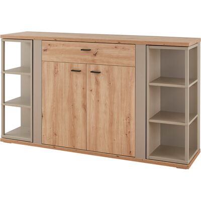 Sideboard FINA 160x91 cm braun/grau Sideboard FINA 160x91 cm braun/grau