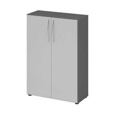 HAMMERBACHER Aktenschrank - 80x34,6x114,4cm, Lichtgrau, 2 Fachböden HAMMERBACHER Aktenschrank - 80x34,6x114,4cm, Lichtgrau, 2 Fachböden