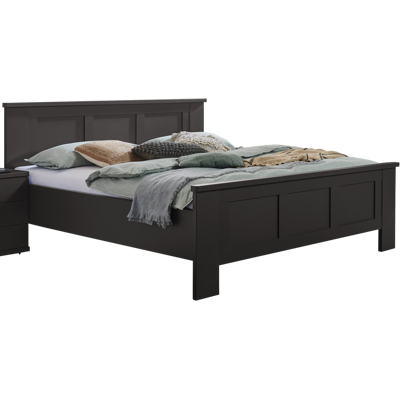 Bettgestell MARLOW 180 x 200 cm grau/ braun Bettgestell MARLOW 180 x 200 cm grau/ braun
