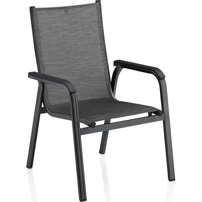 KETTLER Stapelstuhl Garten BOLERA 2er Set Kunststoff/Aluminium 99 x 66 x 70 cm Grau/Dunkelgrau KETTLER Stapelstuhl Garten BOLERA 2er Set Kunststoff/Aluminium 99 x 66 x 70 cm Grau/Dunkelgrau