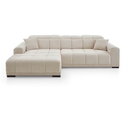 Ecksofa MACON 195 x 301 cm Cord beige Ecksofa MACON 195 x 301 cm Cord beige