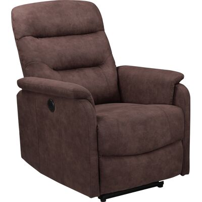 Relaxsessel COULLON Microfaser Dunkelbraun Relaxsessel COULLON Microfaser Dunkelbraun