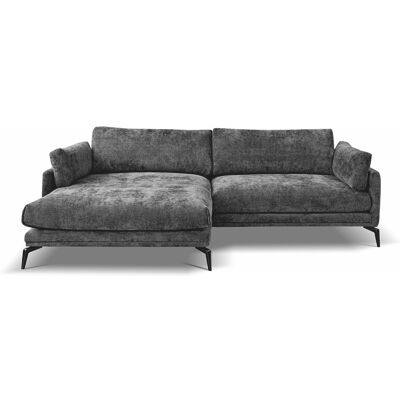 Phill Hill Ecksofa EDO Metall Chenille 272 x 161 x 88 cm Graphite Phill Hill Ecksofa EDO Metall Chenille 272 x 161 x 88 cm Graphite