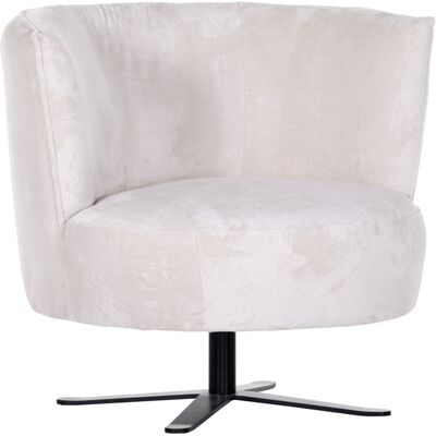 Drehsessel JIM-S Chenille-Bezug beige/schwarz Drehsessel JIM-S Chenille-Bezug beige/schwarz