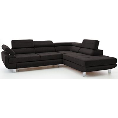 Phill Hill Ecksofa BACKSTREET Stoffbezug Schwarz/Grau ca. 275 x 230 cm Phill Hill Ecksofa BACKSTREET Stoffbezug Schwarz/Grau ca. 275 x 230 cm