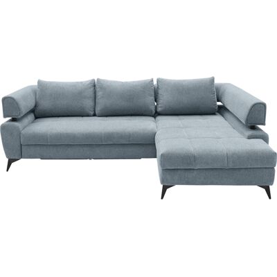 Ecksofa PARIS 267 x 188 cm graublau Ecksofa PARIS 267 x 188 cm graublau