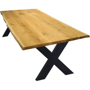 holz4home Esstisch 200 x 100 cm Eiche massiv mit Baumkante holz4home Esstisch 200 x 100 cm Eiche massiv mit Baumkante