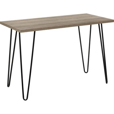 Schreibtisch OWEN 101 x 49 x 68 cm Stahlgestell rustikale Eiche Schreibtisch OWEN 101 x 49 x 68 cm Stahlgestell rustikale Eiche