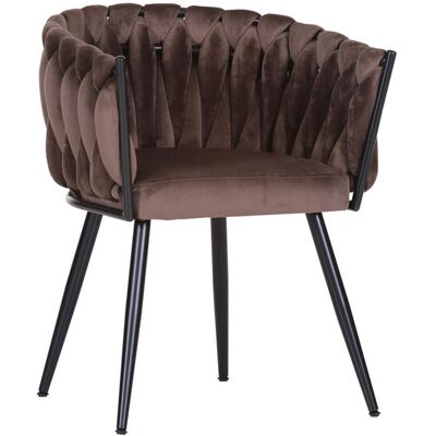 INTERhome Armlehnstuhl WEAVY braun/schwarz INTERhome Armlehnstuhl WEAVY braun/schwarz