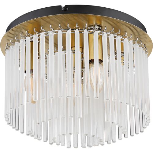 GLOBO Retrofit Deckenlampe GORLEY 32 cm goldfarbig /opal