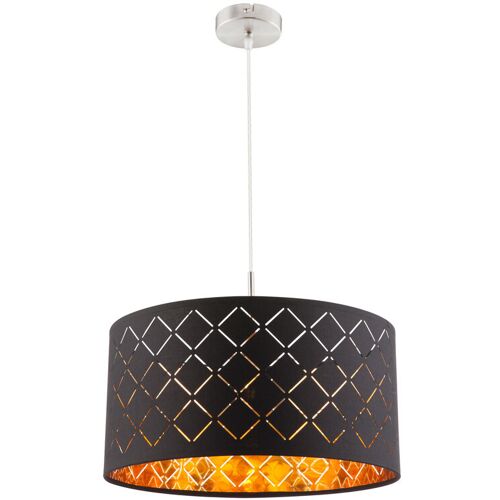 GLOBO Retrofit Pendellampe CLARKE 40 cm nickelfarbig