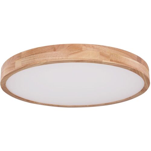 GLOBO LED Deckenlampe RAINER 60 cm Holzoptik