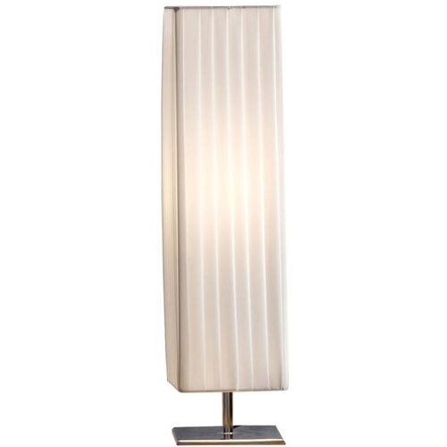 Retrofit Tischlampe eckig 60 cm weiß