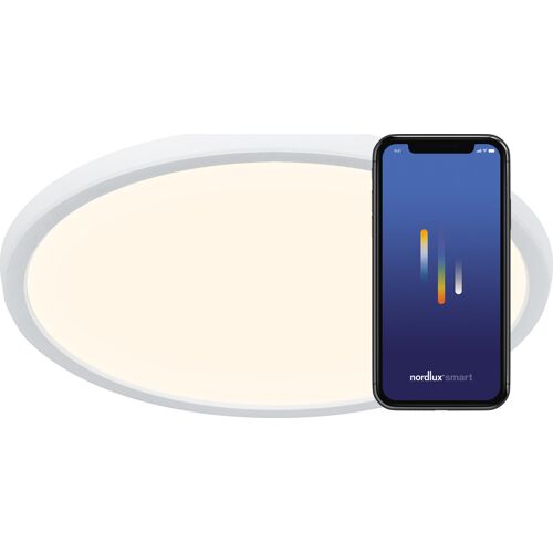 nordlux Deckenlampe OJA SMART 60 Kunststoff Ø 60 cm Weiß