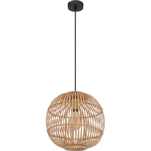 GLOBO Retrofit Pendelleuchte HILDEGARD 30 cm Bambus