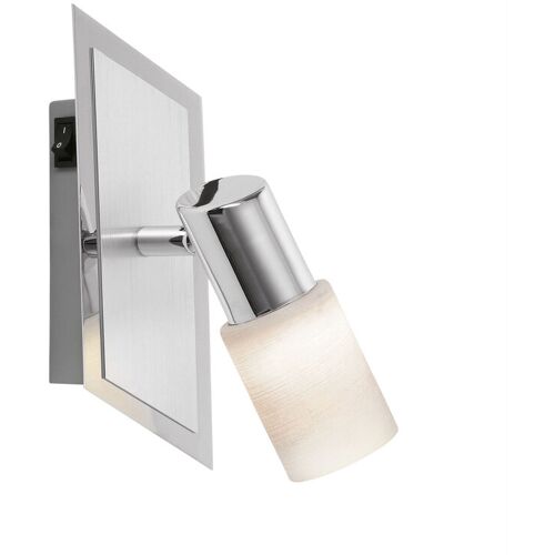 TRIO LED Wandleuchte mit 1 Spot CLAPTON chromfarbig